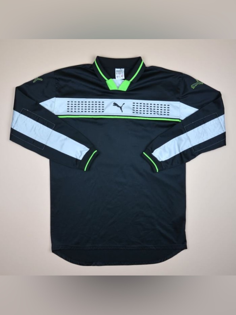 Vintage Puma 1999 - 2000 GOALKEEPER SHIRT Sz L Men’s 
(Agos A-1)
